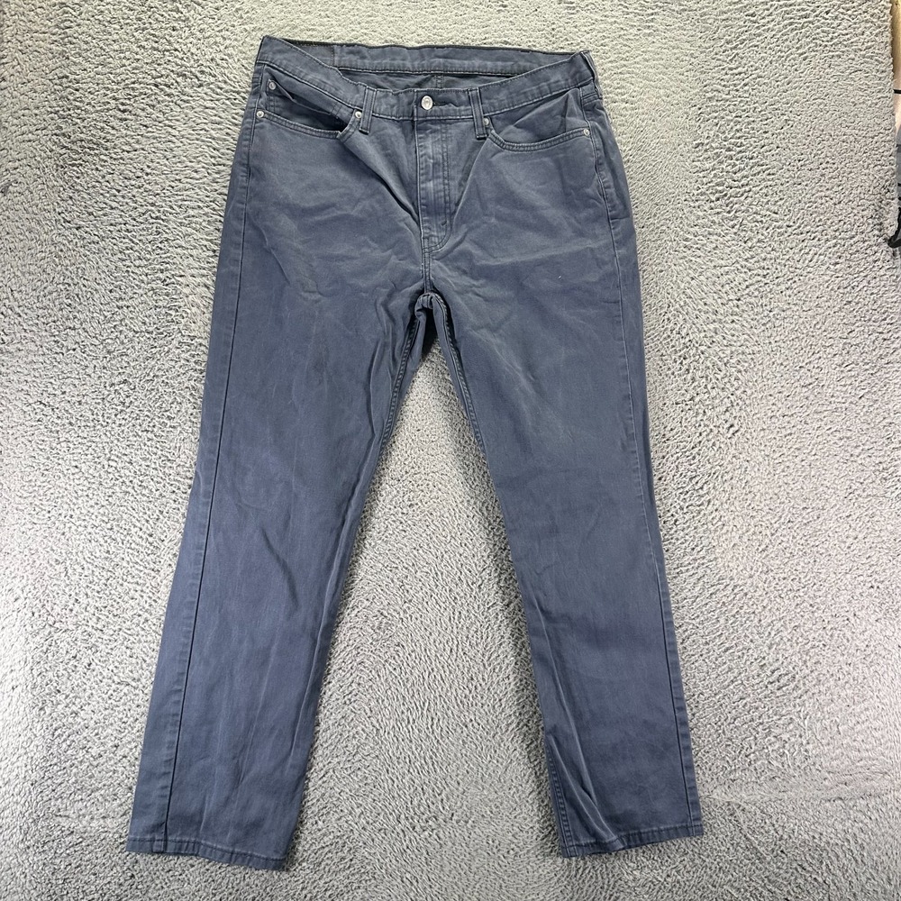 Levi's 514 Jeans Mens 38x32 Blue Cotton Denim Straight Travel Workwear Stretch
